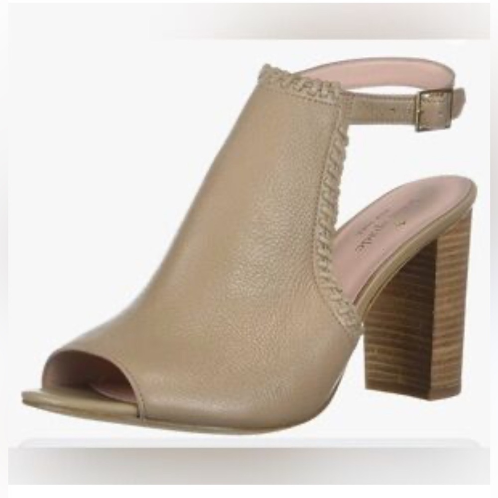 Kate Spade Tan Peep Toe Heels